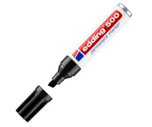 Marcatore permanente 500 punta scalpello da 2 a 7 mm nero - 6870