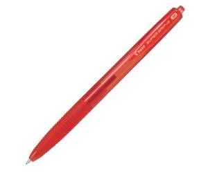 Penna a scatto Supergrip G punta 1 mm rosso - 18148