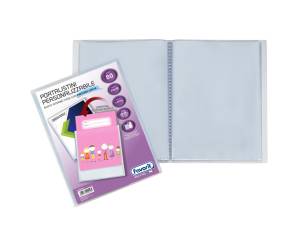 Portalistini personalizzabile Premium liscio 22 x 30 cm 80 buste trasparente - 2518