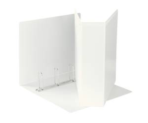 Raccoglitore personalizzabile Display 22 x 30 cm 4 anelli quadri 65 mm bianco - 3578