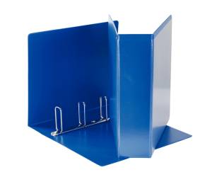 Raccoglitore personalizzabile Display 22 x 30 cm 4 anelli quadri 65 mm blu dorso 8,5 cm - 4618
