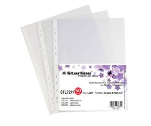 Buste forate Light - buccia - 22 x 30 cm - trasparente - conf. 50 pezzi - Starline - 662208stl - DMwebShop