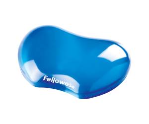 Poggiapolsi in gel - blu trasparente - Fellowes - 91177-72 - 77511911774 - DMwebShop