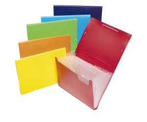 Cartella espandibile - PPL - colori assortiti - 12 scomparti A4 - Colorosa - 361006 - 8004428045355 - DMwebShop