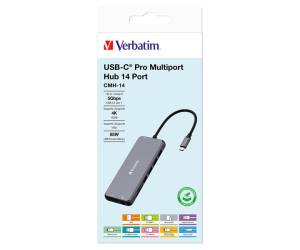USB-C Pro Multiport Hub 14 Port CMH-14 - Verbatim - 32154 - 23942321545 - DMwebShop