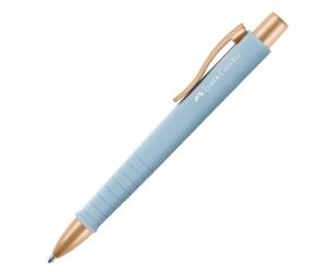 Penna a sfera a scatto Poly Ball punta 0,7 mm fusto sky blue Faber Castell - 7387