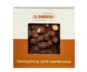 Tavoletta di cioccolato con nocciole al latte 120 gr Barbero - 6750