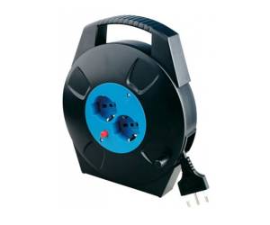 Prolunga con avvolgicavo da 8 mt - 2 prese Schuko-bipasso - MKC - Melchioni - 492518043 - 8006012183221 - DMwebShop