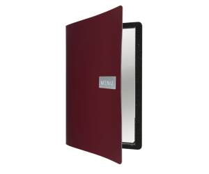 PortaMenu Royal 1 inserto doppio incluso A4,24 x 33 cm bordeaux - 14438