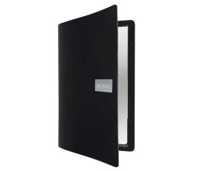 PortaMenu Royal 1 inserto doppio incluso A4,24 x 33 cm nero - 14599