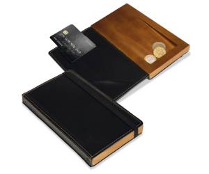 Portaconto legno e similpelle - 13864