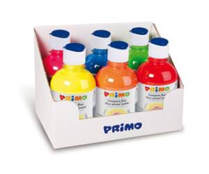 Tempera brillante fluorescente 300 ml colori fluo assortiti box 6 colori - 18850