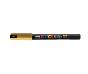 Marcatore a base d'acqua Uni Posca Pen PC1M - punta extra fine - 0,7 mm - oro - Uni Mitsubishi - M PC1MR ORO - 4902778089910 - 69913_1 - DMwebShop