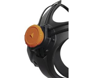 Maschera completa M9300 Strap Galaxy - policarbonato-silicone - nero-arancio - Deltaplus - M9300NO - 3295249154837 - 85877_2 - DMwebShop