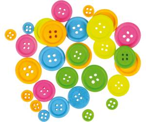 Bottoni - in legno - colori neon - conf. 30 pezzi - Deco - 12027 - 8004957120271 - 86079_1 - DMwebShop