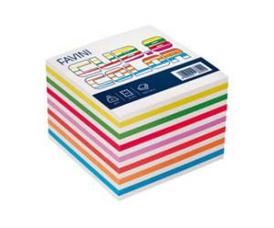 Foglietti Cubo - mix colori forti - 9,5 x 9,5 cm - 80 gr - 750 fogli - Favini - A45X916 - 8007057155075 - DMwebShop