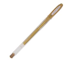 Penna a sfera gel con cappuccio Uni Ball Signo - punta 0,8 mm - oro - Uni Mitsubishi - M UM120NM ORO - 4902778788844 - DMwebShop