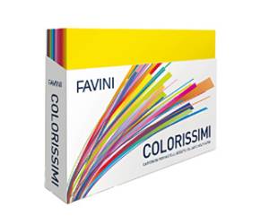 Cartoncino Bristol Color 50 x 70 cm 200 gr colori assortiti - 18876