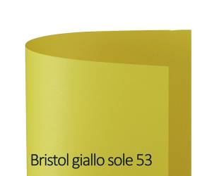 Cartoncino Bristol Color 50 x 70 cm 200 gr giallo sole 53 - 18868