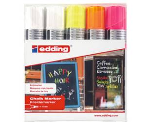 Marcatore a gesso liquido 4090 punta scalpello da 4 a 15 mm astuccio 5 pezzi - 19053