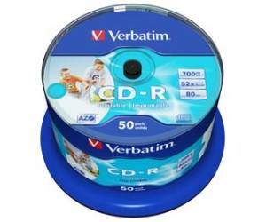 Scatola 50 CD-R Bulk Data Life Plus - spindle 1X-52X -700Mb - Verbatim - 43438 - DMwebShop