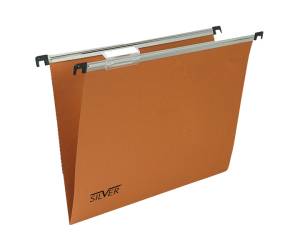Cartella sospesa linea Silver cassetto interasse 39 cm fondo V - 31,2 x 25 cm cartoncino arancio - conf. 50 pezzi - Bertesi - 150/390 GL-B2 - 8058983260968A - DMwebShop
