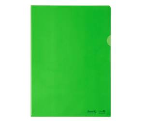 Cartelline a L - 22 x 30 cm - PE Bio-Based - liscio superior - verde - conf. 25 pezzi - Favorit - 400182396 - 8006779049990 - DMwebShop