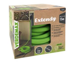 Tubo da giardno a 6 strati estensibile Extendy - 15 mt - TPE - verde - Verdemax - 9629 - 8015358096294 - DMwebShop
