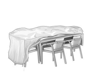 Telo di copertura Special - per tavolo e sedie - 110 x 180 x 80 cm - PU - conf. 3 pezzi - Verdemax - 7926 - 8015358079266 - DMwebShop