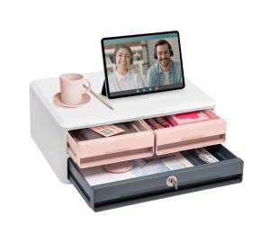 Cassettiera Moov up 9,021S Mineral con serratura 37 x 27,45 x 14,6 cm - 9821