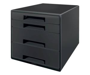 Cassettiera a cubo Recycle 4 cassetti 28,7 x 27 x 36,3 cm nero - 9817