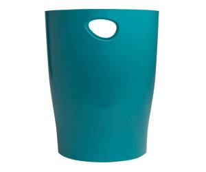 Cestino gettacarte Ecobin Skandi altezza 33,5 cm diametro 26 cm 15 lt blu pacifico - 9988