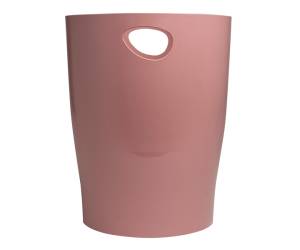 Cestino gettacarte Ecobin Skandi altezza 33,5 cm diametro 26 cm 15 lt rosa antico - 9989