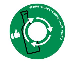 Coperchio raccolta vetro per cestino 133R diametro 38 cm PVC verde Cep - 9994