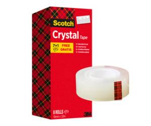 Nastro adesivo Crystal 600,19 mm x 33 mt Value Pack 8 rotoli - 9387