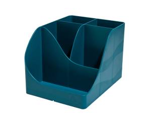 Portapenne Pen Wave NeoDeco 15,5 x 11,9 x 10,9 cm blu anatra - 10575