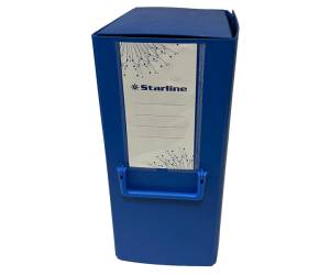 Scatola archivio con maniglia dorso 16 cm 25 x 35 cm blu - 8233