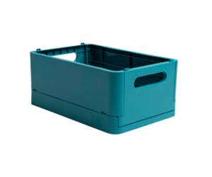 Scatola pieghevole The Smart Case midi Skandi 27,6 x 18,8 x 12 cm blu pacifico - 9972