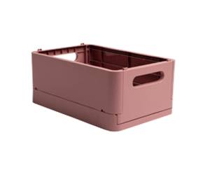 Scatola pieghevole The Smart Case midi Skandi 27,6 x 18,8 x 12 cm rosa antico - 9635