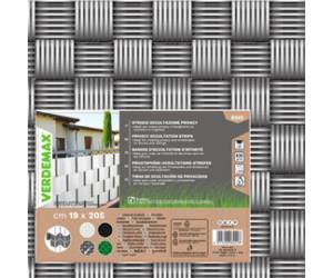 Striscia di occultazione privacy 19 x 205 cm PVC grigio - 8355