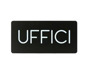 Pittogramma adesivo - Uffici - 32,5 x 16 cm - PVC - nero-bianco - Stilcasa - PR25-UF - 8033630015436 - DMwebShop