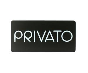 Pittogramma adesivo - Privato - 32,5 x 16 cm - PVC - nero-bianco - Stilcasa - PR26-PR - 8033630015443 - DMwebShop