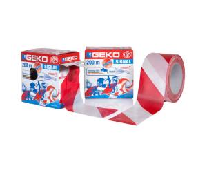 Nastro segnaletico Signal - 70 mm x 200 mt - bianco-rosso - Geko - 200/25 - 8014846092060 - DMwebShop