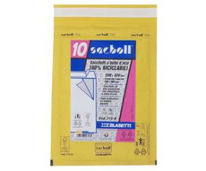 Busta imbottita Sacboll - formato D - 20 x 32 cm - carta - avana - conf. 10 pezzi - Blasetti - 0713 - 8007758007130 - DMwebShop