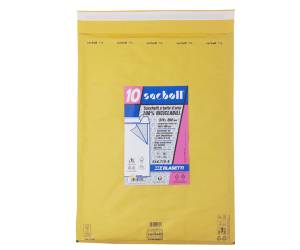 Busta imbottita Sacboll - formato K - 37 x 55 cm - carta - avana - conf. 10 pezzi - Blasetti - 0718 - 8007758105188 - DMwebShop