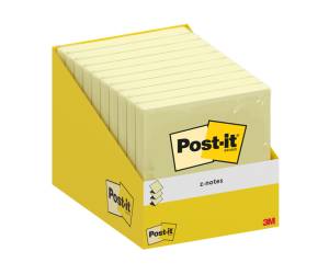 Blocco foglietti Z-Notes - 76 x 76 mm - giallo canary - 100 fogli - conf. 10 blocchi - Post-it - 7100317838 - 4064035126780 - DMwebShop