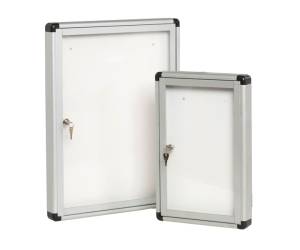 Bacheca per interni con anta battente fondo bianco magnetico 4 fogli A4 verticale Starline - 11870