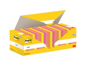 Blocco foglietti 654 COL VP24,76 x 76 mm colori assortiti 90 fogli confezione 24 blocchi - 11680