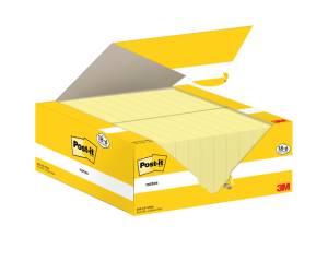 Blocco foglietti Notes 653 CY VP24,38 x 51 mm giallo Canary 100 fogli conf 24 blocchi Post it 7100317764 - 11675