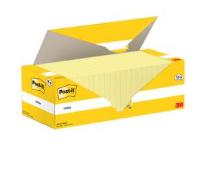 Blocco foglietti Notes 654 CY VP24 - 76 x 76 mm giallo Canary 100 fogli - 11564